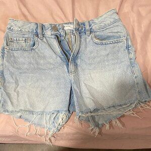 One Teaspoon Faded Blue Jean Shorts